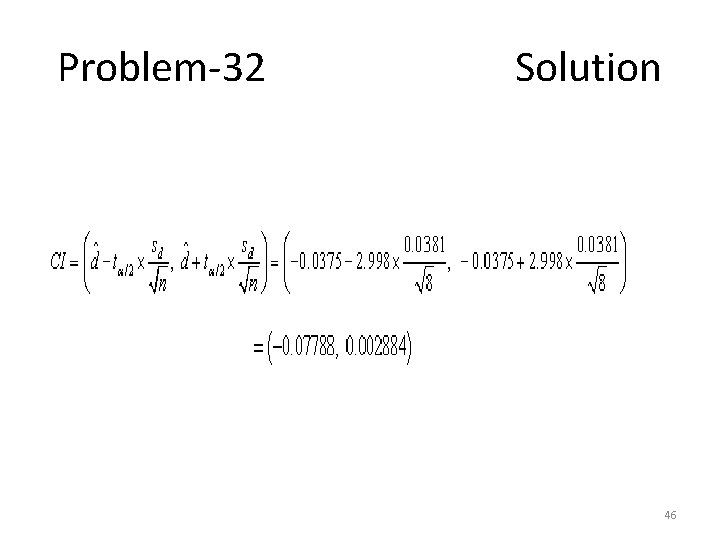 Problem-32 Solution 46 
