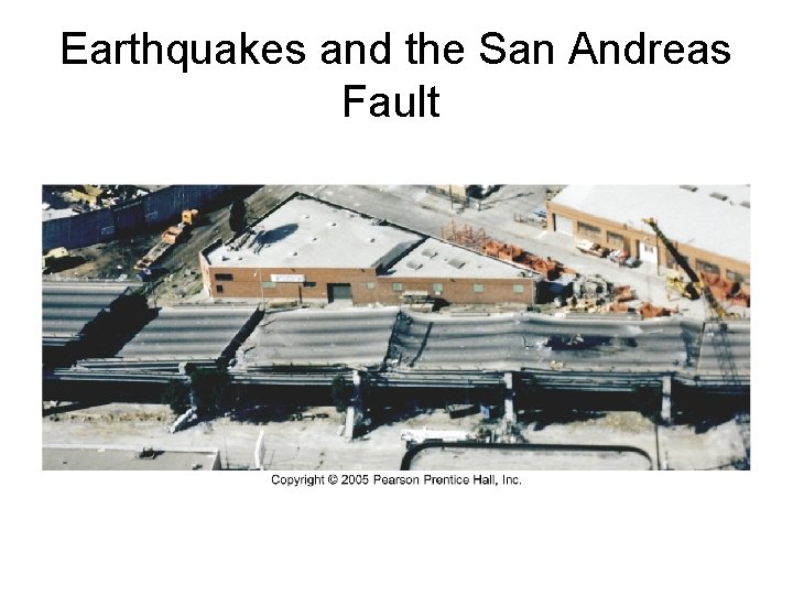 Earthquakes and the San Andreas Fault 