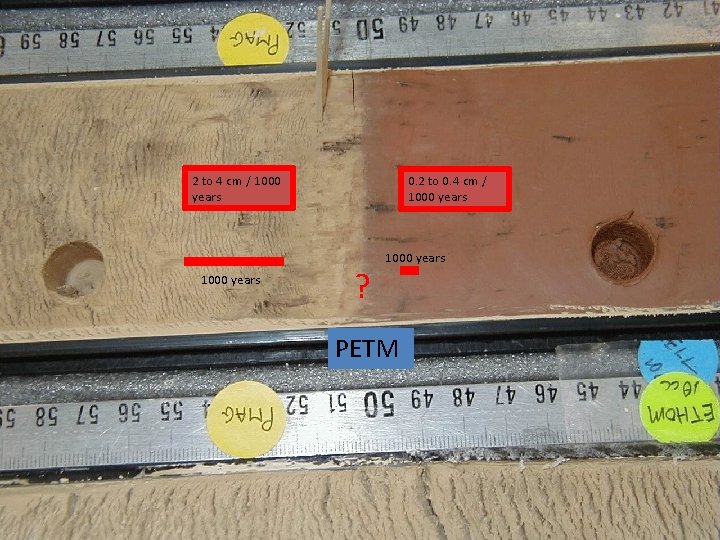 2 to 4 cm / 1000 years 0. 2 to 0. 4 cm / 2 to 4 cm / 1000 years 0. 2 to 0. 4 cm /
