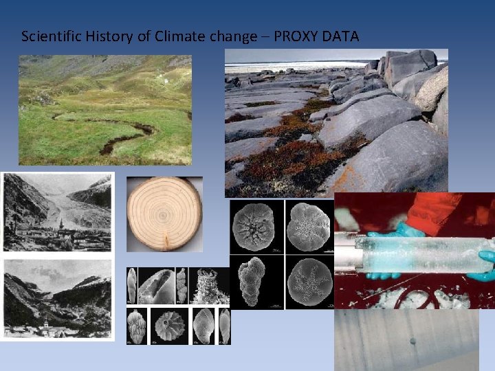 Scientific History of Climate change – PROXY DATA Scientific History of Climate change – PROXY DATA