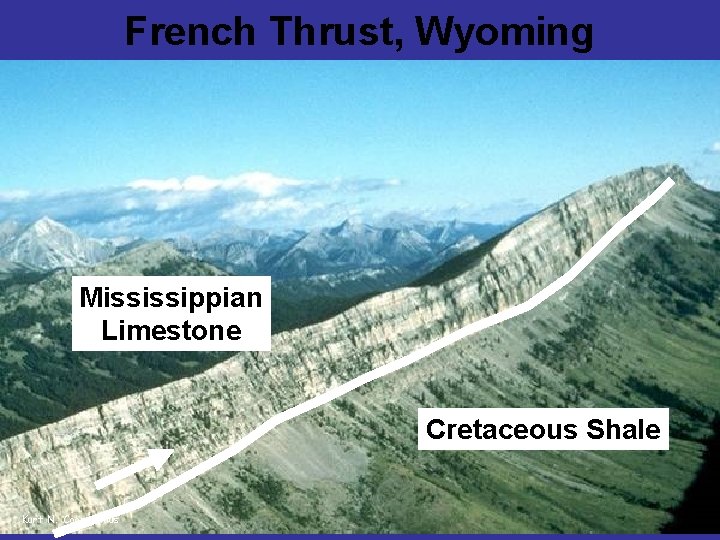 French Thrust, Wyoming Mississippian Limestone Cretaceous Shale Kurt N. Coonstenius 