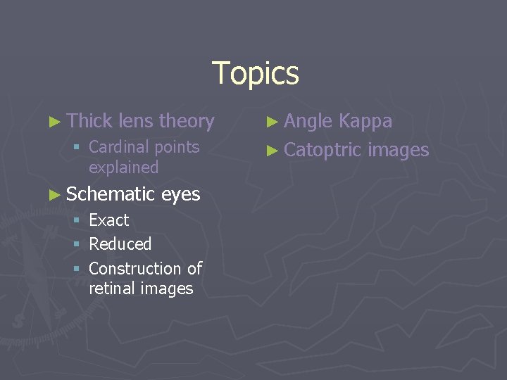 Topics ► Thick lens theory § Cardinal points explained ► Schematic § § §