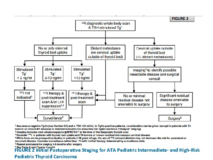 High-Risk Pediatric Thyroid Carcinoma FIGURE 2 Initial Postoperative Staging for ATA Pediatric Intermediate- and