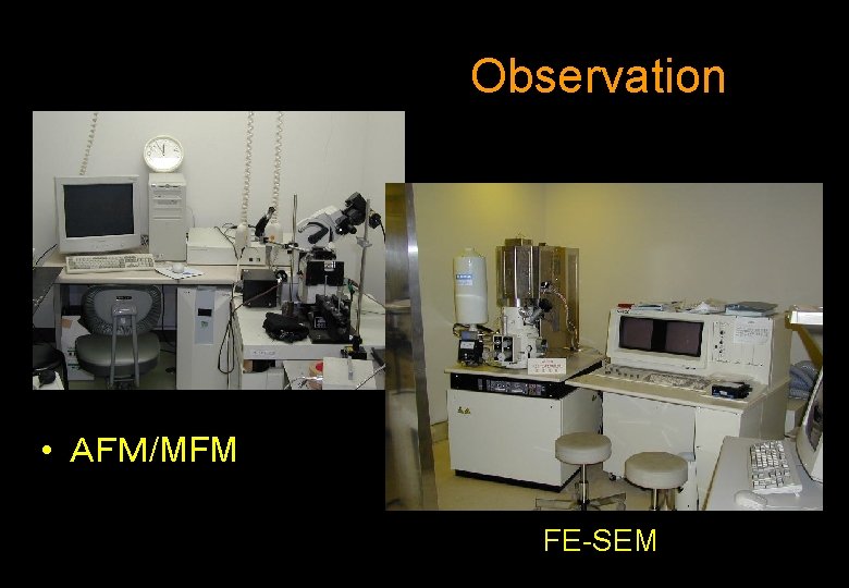 Observation • ＡＦＭ/MFM FE-SEM 