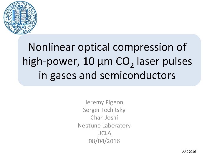 Nonlinear optical compression of highpower 10 m CO