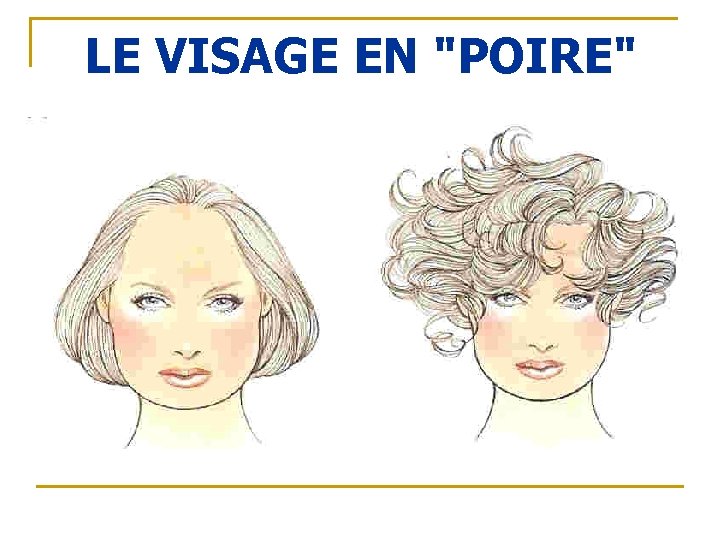 LE VISAGE EN "POIRE" 