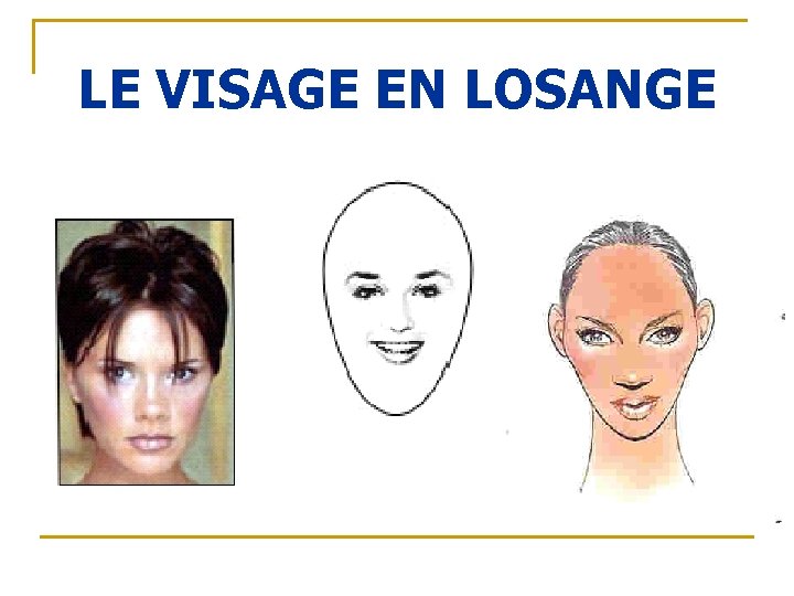 LE VISAGE EN LOSANGE 