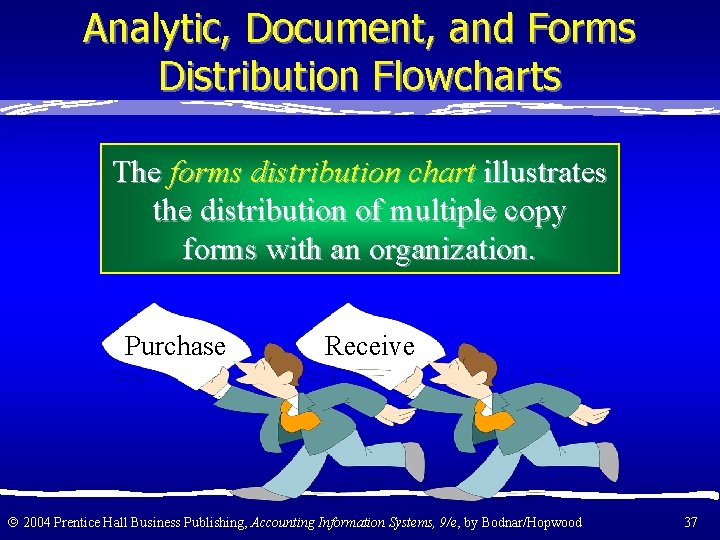 Analytic, Document, and Forms Distribution Flowcharts The forms distribution chart illustrates the distribution of