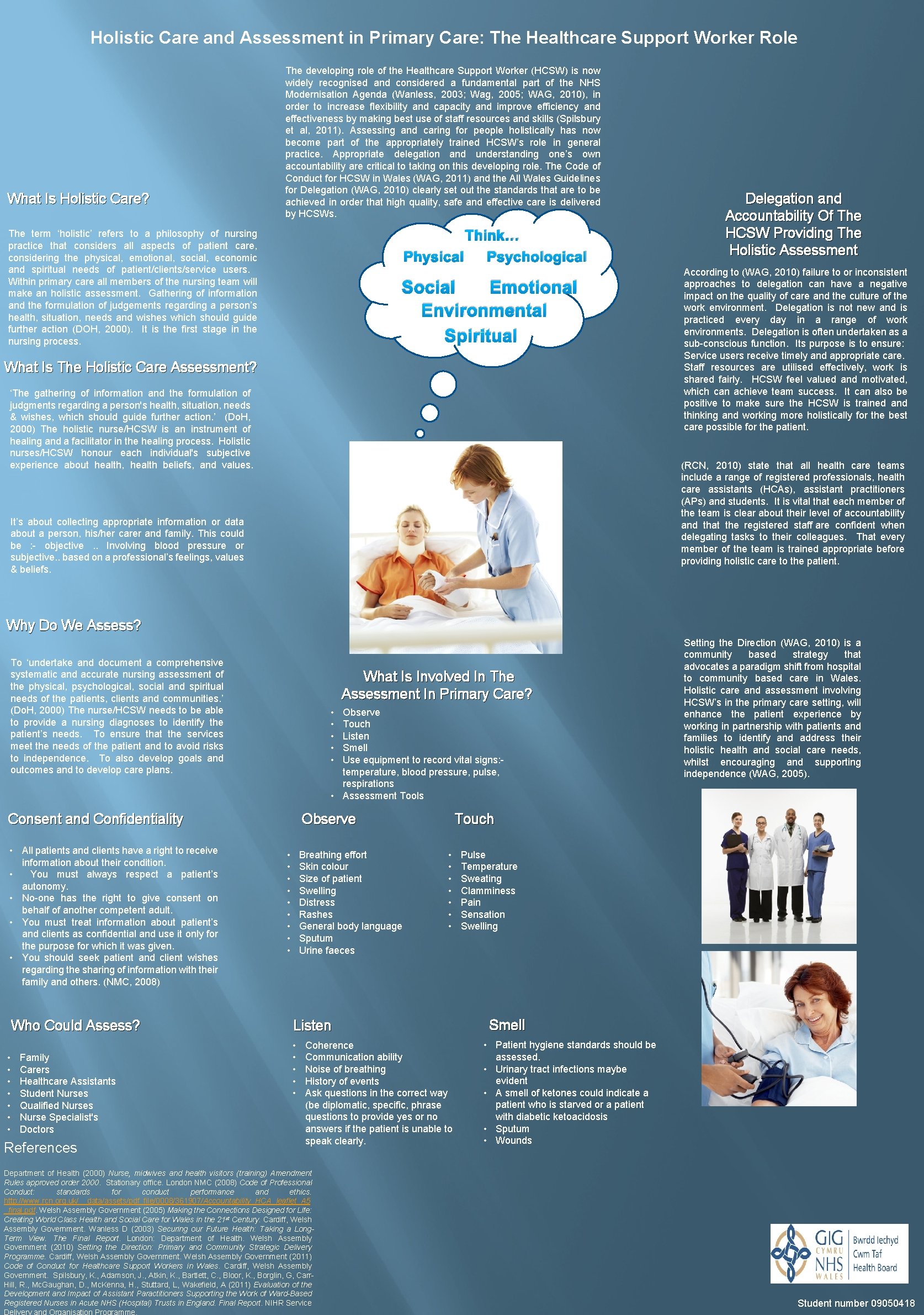 Holistic Care and Assessment in Primary Care: The Healthcare Support Worker Role What Is