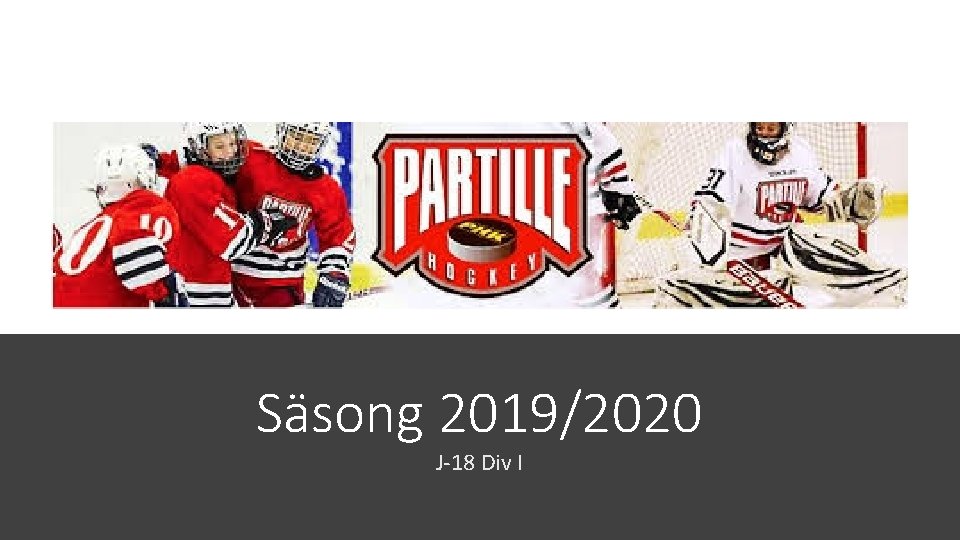 Säsong 2019/2020 J-18 Div I 