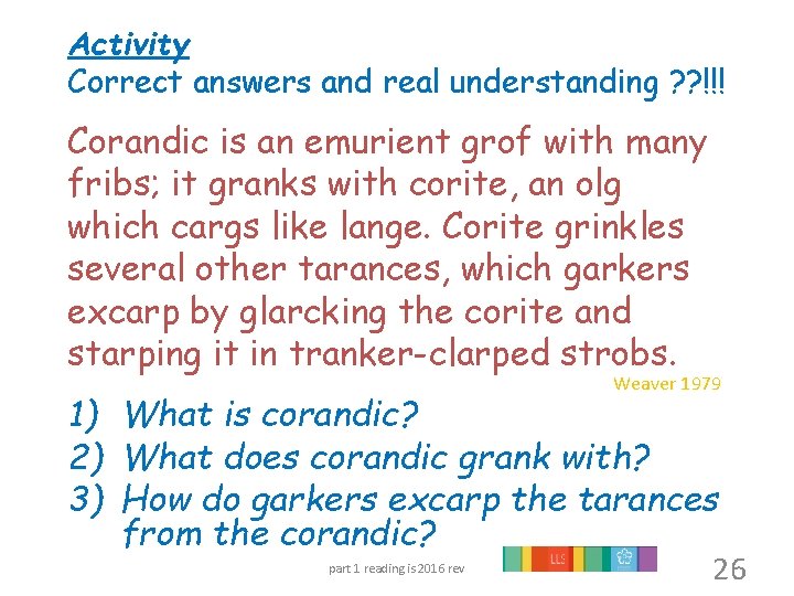 Activity Correct answers and real understanding ? ? !!! Corandic is an emurient grof