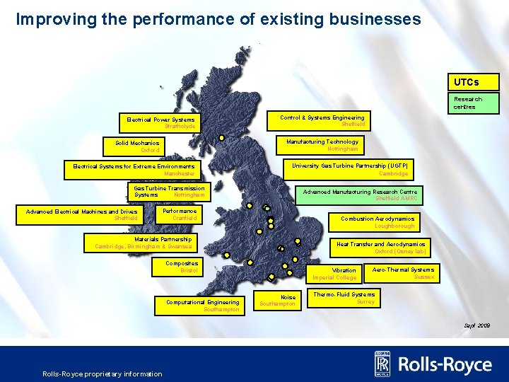 Improving the performance of existing businesses UTCs Research centres Electrical Power Systems Strathclyde Control Improving the performance of existing businesses UTCs Research centres Electrical Power Systems Strathclyde Control