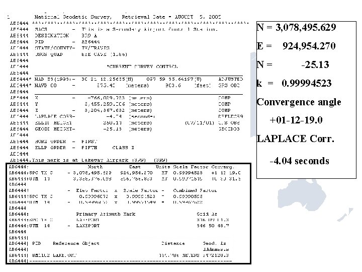 N = 3, 078, 495. 629 E= N= 924, 954. 270 -25. 13 k