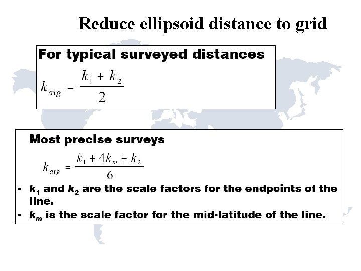 Reduce ellipsoid distance to grid 