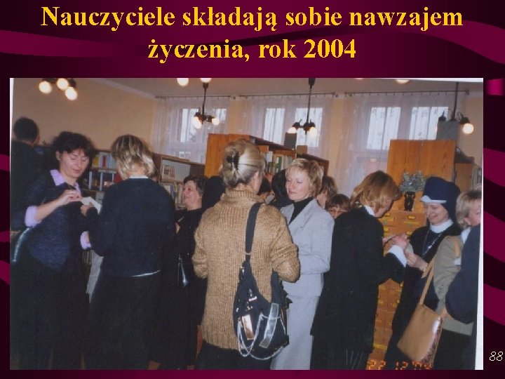 Nauczyciele składają sobie nawzajem życzenia, rok 2004 88 