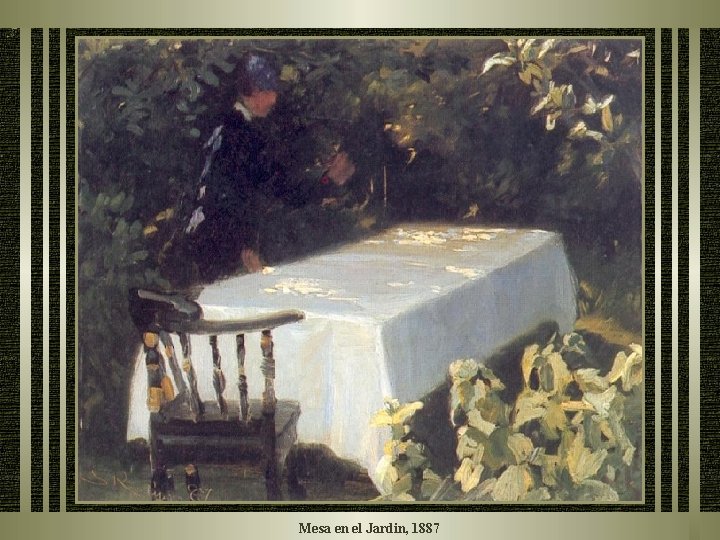 Mesa en el Jardin, 1887 Mesa en el Jardin, 1887