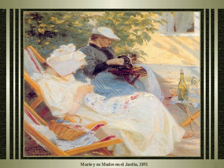 Marie y su Madre en el Jardin, 1891 Marie y su Madre en el Jardin, 1891