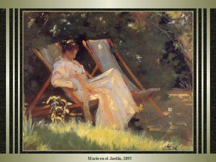 Marie en el Jardin, 1893 Marie en el Jardin, 1893