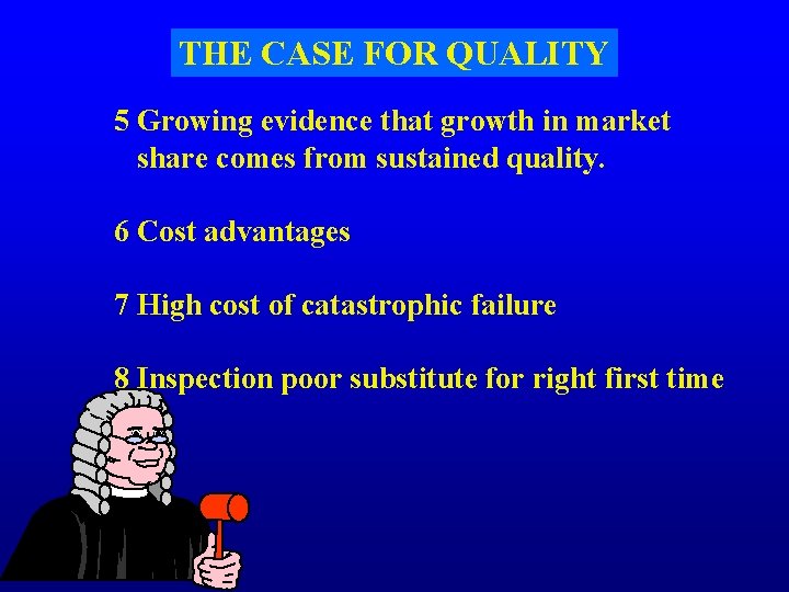 THE CASE FOR QUALITY 5 Growing evidence that growth in market share comes from