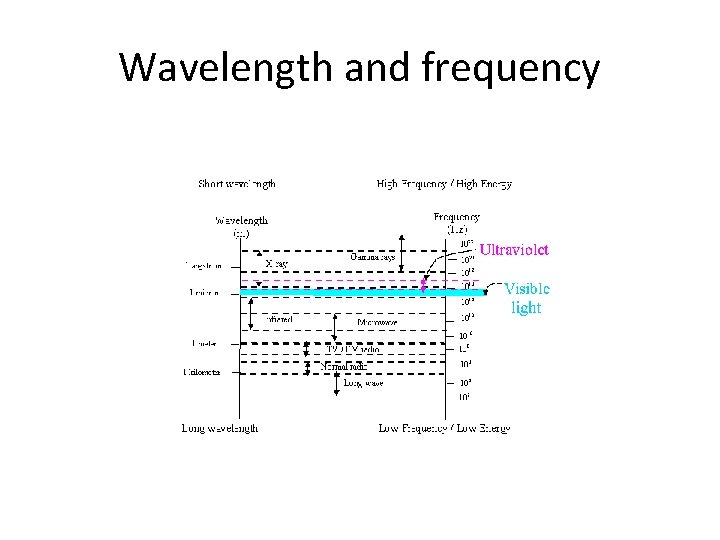 Wavelength and frequency 