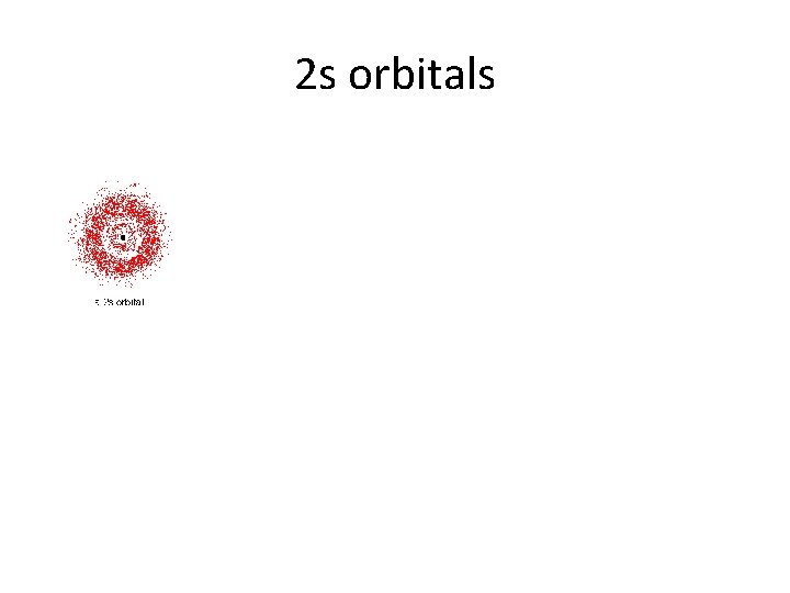 2 s orbitals 