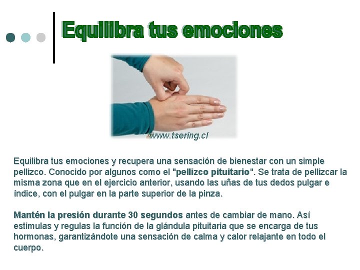 www. tsering. cl Equilibra tus emociones y recupera una sensación de bienestar con un