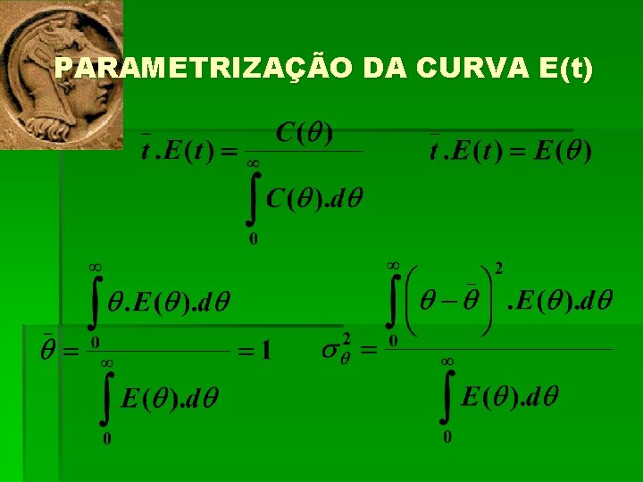 PARAMETRIZAÇÃO DA CURVA E(t) 