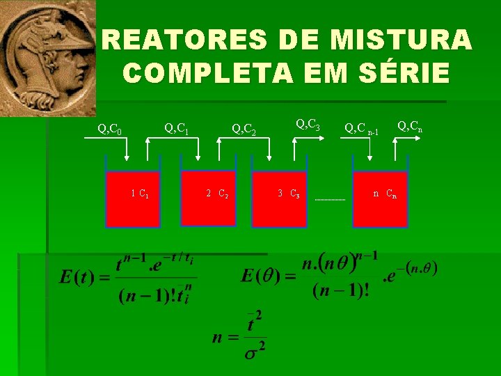 REATORES DE MISTURA COMPLETA EM SÉRIE Q, C 1 Q, C 0 1 C