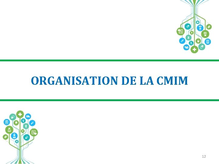 ORGANISATION DE LA CMIM 12 