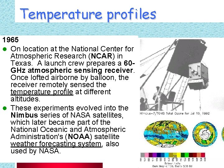 Temperature profiles 1965 l On location at the National Center for Atmospheric Research (NCAR)