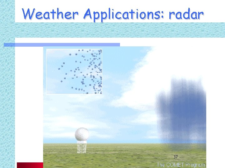 Weather Applications: radar 37 
