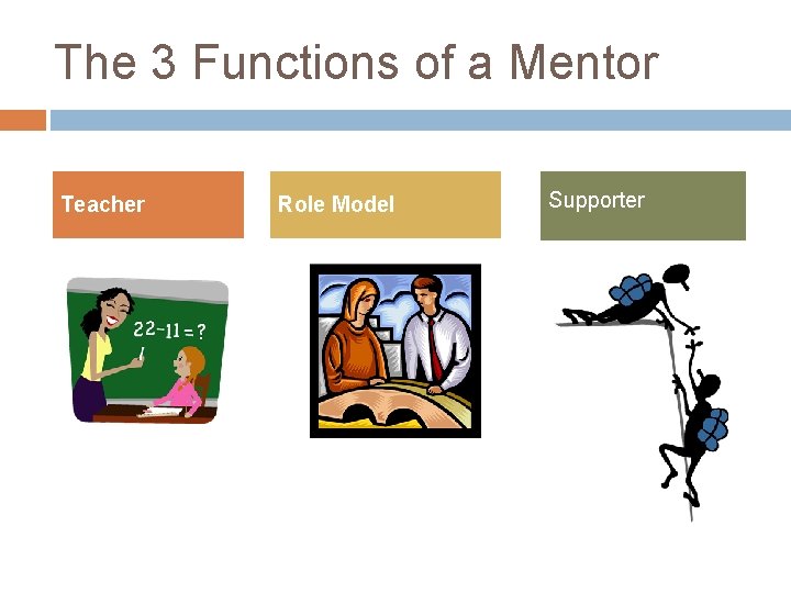 The 3 Functions of a Mentor Teacher Role Model Supporter 