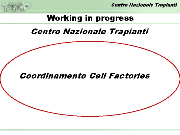 Centro Nazionale Trapianti Working in progress Centro Nazionale Trapianti Coordinamento Cell Factories 