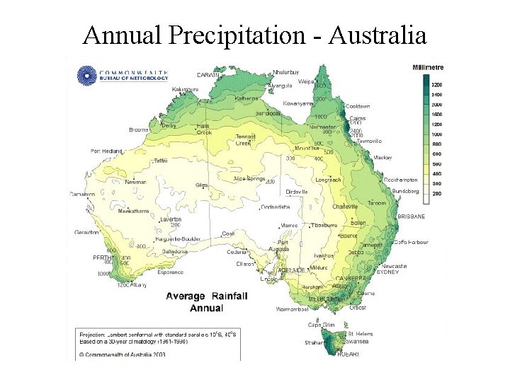 Annual Precipitation - Australia 