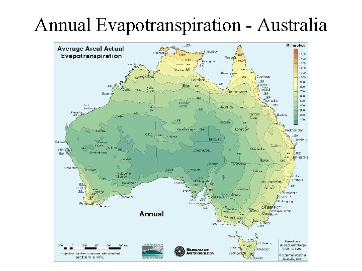 Annual Evapotranspiration - Australia 
