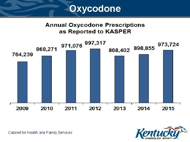 Oxycodone Cabinet for Health and Family Services 
