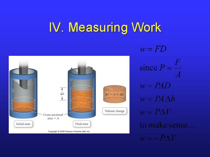 IV. Measuring Work IV. Measuring Work