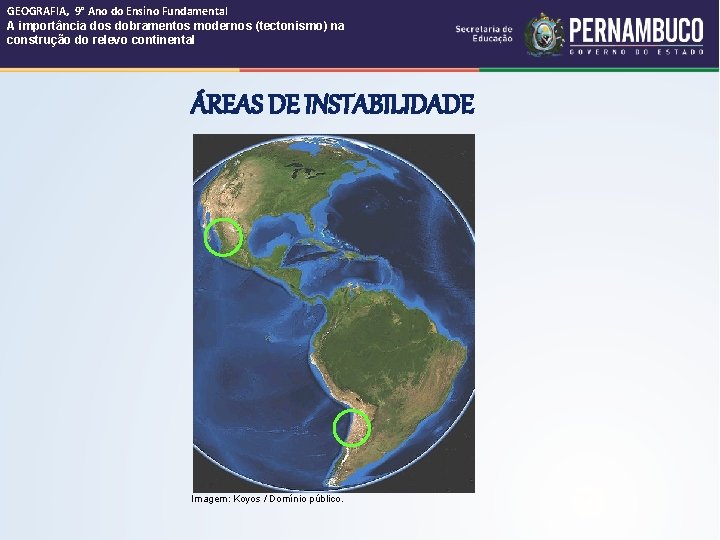 GEOGRAFIA, 9° Ano do Ensino Fundamental A importância dos dobramentos modernos (tectonismo) na construção