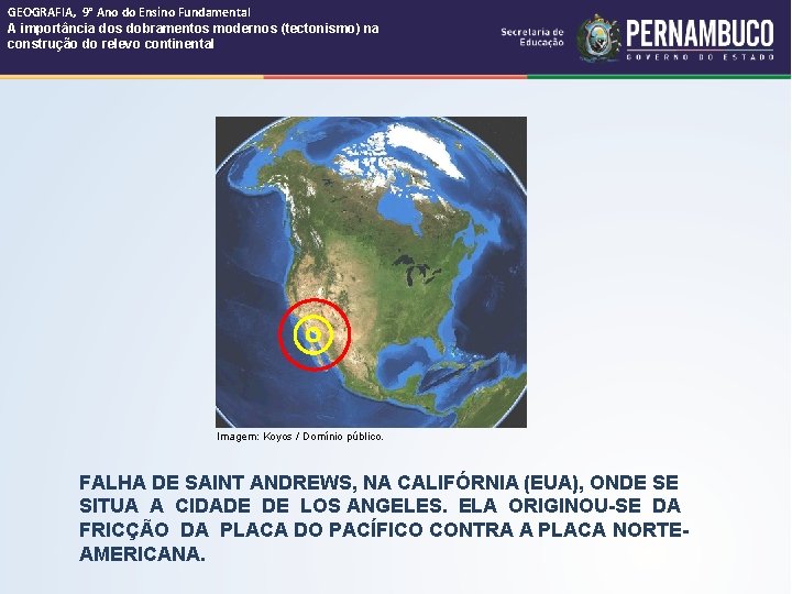 GEOGRAFIA, 9° Ano do Ensino Fundamental A importância dos dobramentos modernos (tectonismo) na construção