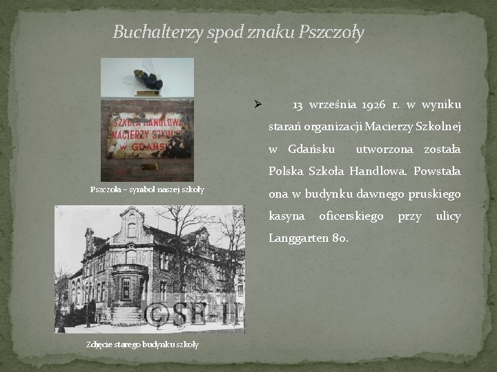 Buchalterzy spod znaku Pszczoły 13 września 1926 r. w wyniku starań organizacji Macierzy Szkolnej