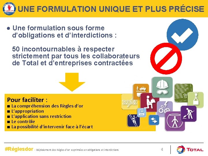 UNE FORMULATION UNIQUE ET PLUS PRÉCISE ● Une formulation sous forme d’obligations et d’interdictions