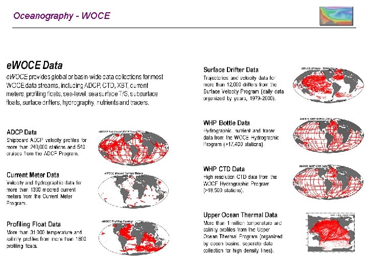 Oceanography - WOCE 