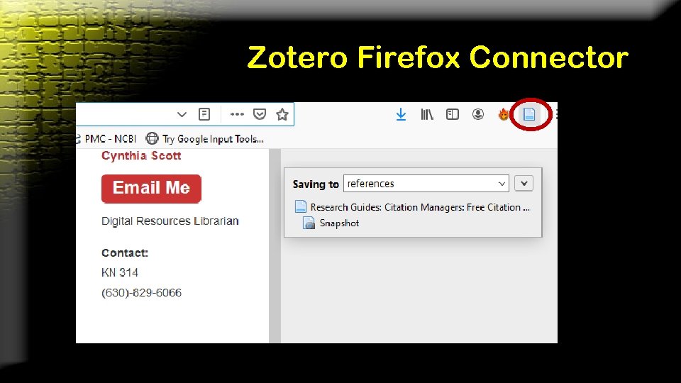 Zotero Firefox Connector 