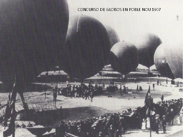 CONCURSO DE GLOBOS EN POBLE NOU 1907 