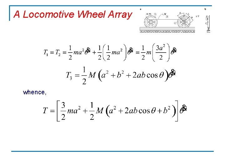 A Locomotive Wheel Array whence, 
