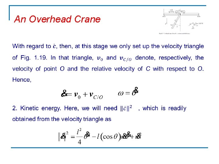 An Overhead Crane 