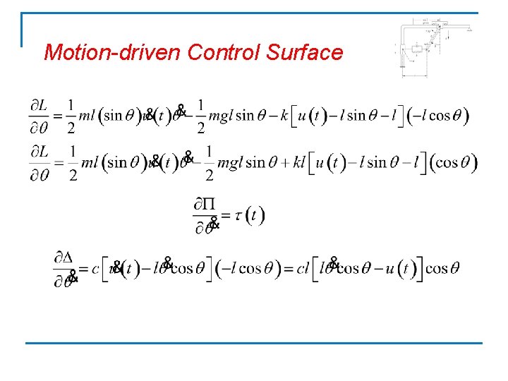 Motion-driven Control Surface 