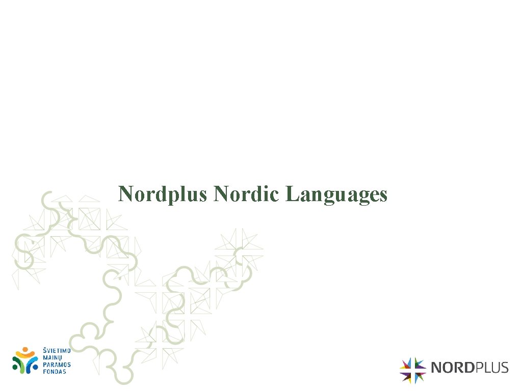 Nordplus Nordic Languages 