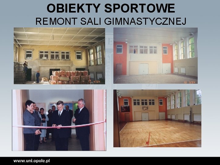 OBIEKTY SPORTOWE REMONT SALI GIMNASTYCZNEJ 