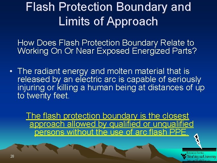 Flash Protection Boundary and Limits of Approach How Does Flash Protection Boundary Relate to